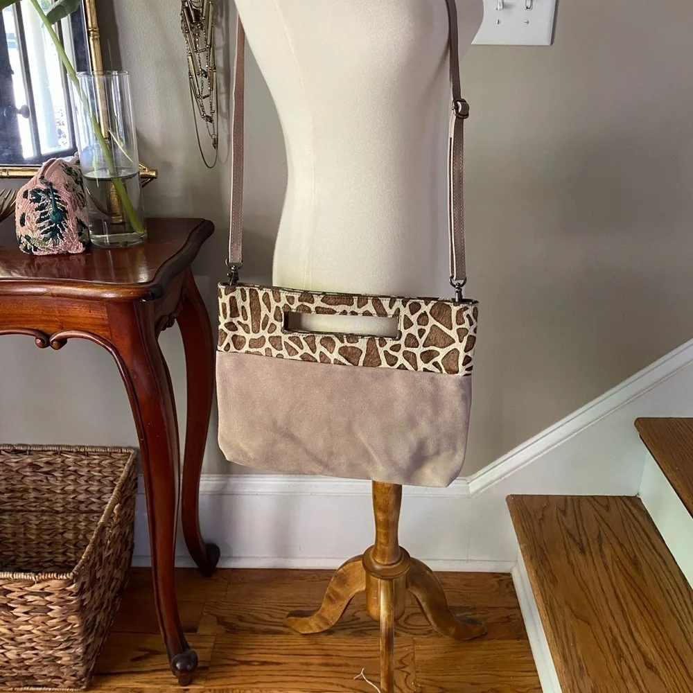 Anthropologie Verona Textured Clutch Bag